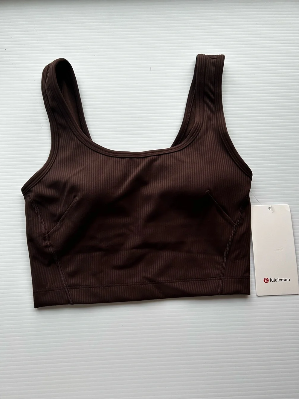 lululemon athletica Scoop Neck Crop Tank — Brown